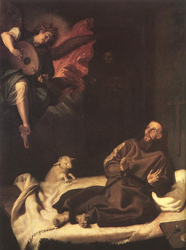 St Francis Comforted by an Angel